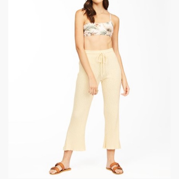 Billabong Cream Flare Pants - Picture 3 of 6